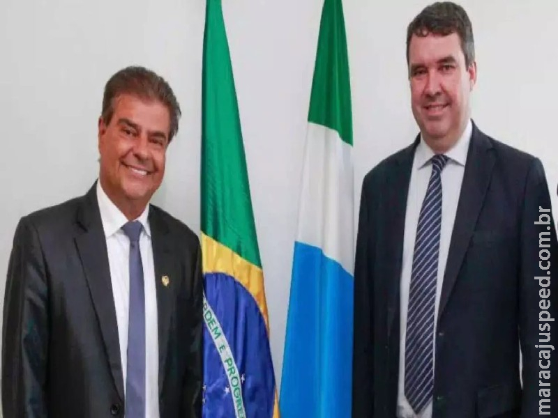 Convidado por Riedel, Nelsinho Trad acompanha filiação de governador ao PP: ‘muita água vai rolar’