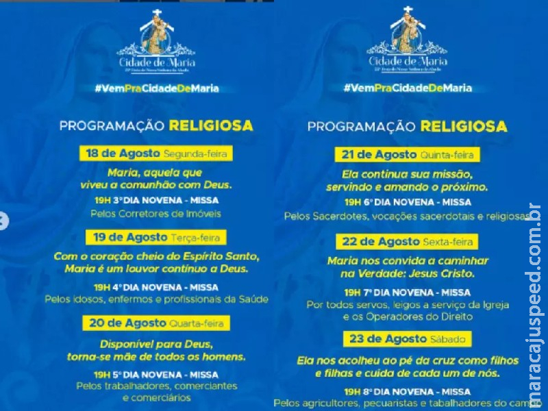De enfermos a pecuaristas: 23ª Festa de Nossa Senhora da Abadia faz novenas com bençãos De enfermos a pecuaristas: 23ª Festa de Nossa Senhora da Abadia faz novenas com bençãos