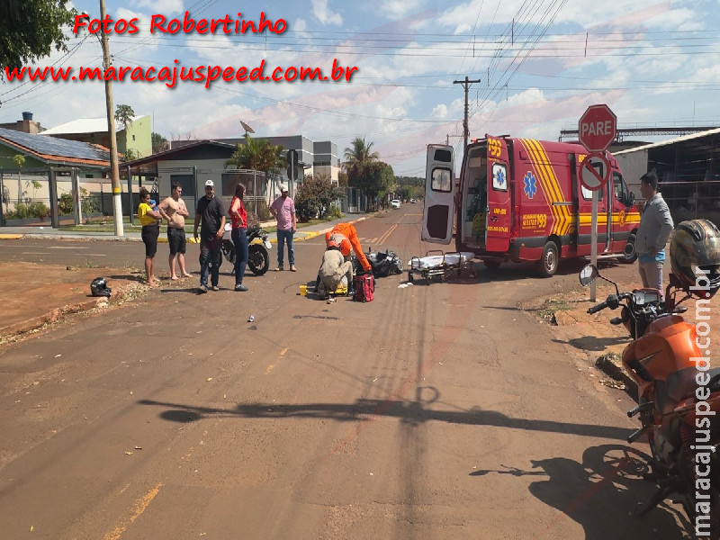 Idosa na contramão provoca colisão entre motocicletas no Jardim Guanabara Idosa na contramão provoca colisão entre motocicletas no Jardim Guanabara