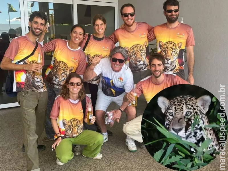 Italianos realizam sonho de ver a ‘jaguar’ no Pantanal e ganham até cerveja em despedida Italianos realizam sonho de ver a ‘jaguar’ no Pantanal e ganham até cerveja em despedida