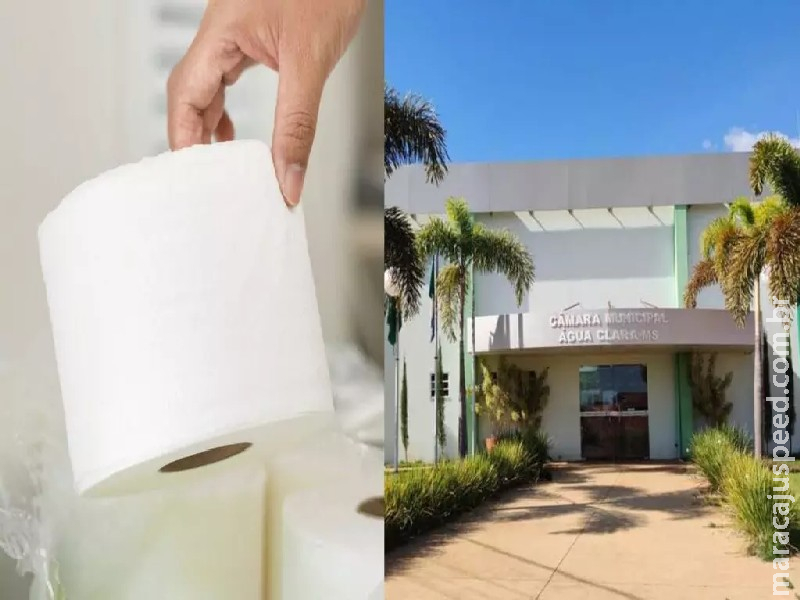 Licitação enrola e servidores da Câmara de Água Clara passam ‘aperto’ sem papel higiênico Licitação enrola e servidores da Câmara de Água Clara passam ‘aperto’ sem papel higiênico