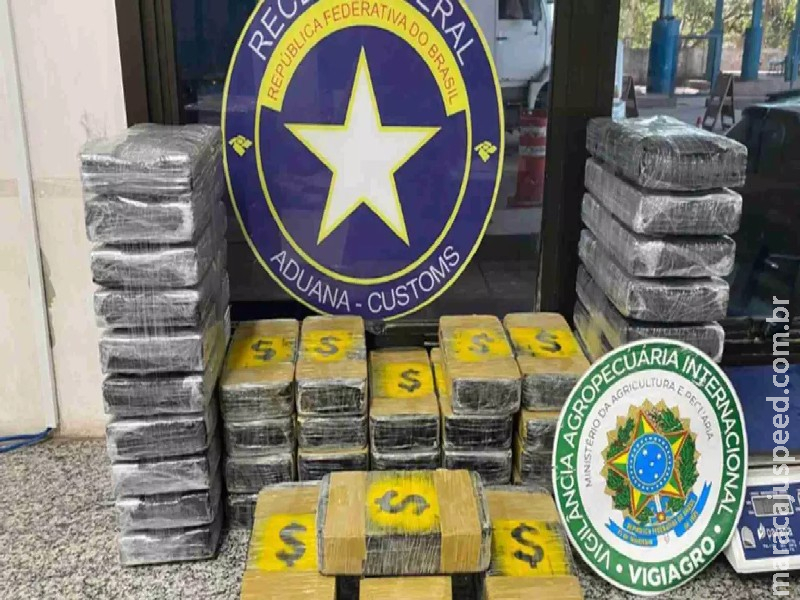 Receita apreende mais de R$ 6 milhões em drogas e mercadorias em MS Receita apreende mais de R$ 6 milhões em drogas e mercadorias em MS