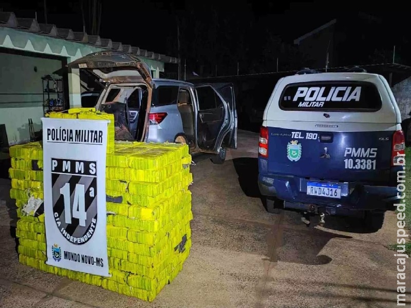 Traficante abandona carga de maconha após perseguição em Mundo Novo Traficante abandona carga de maconha após perseguição em Mundo Novo