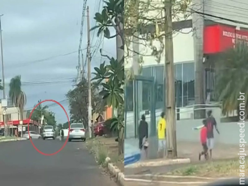 ‘Um perigo’: morador flagra crianças soltando pipa e disputando espaço com veículos em avenida ‘Um perigo’: morador flagra crianças soltando pipa e disputando espaço com veículos em avenida
