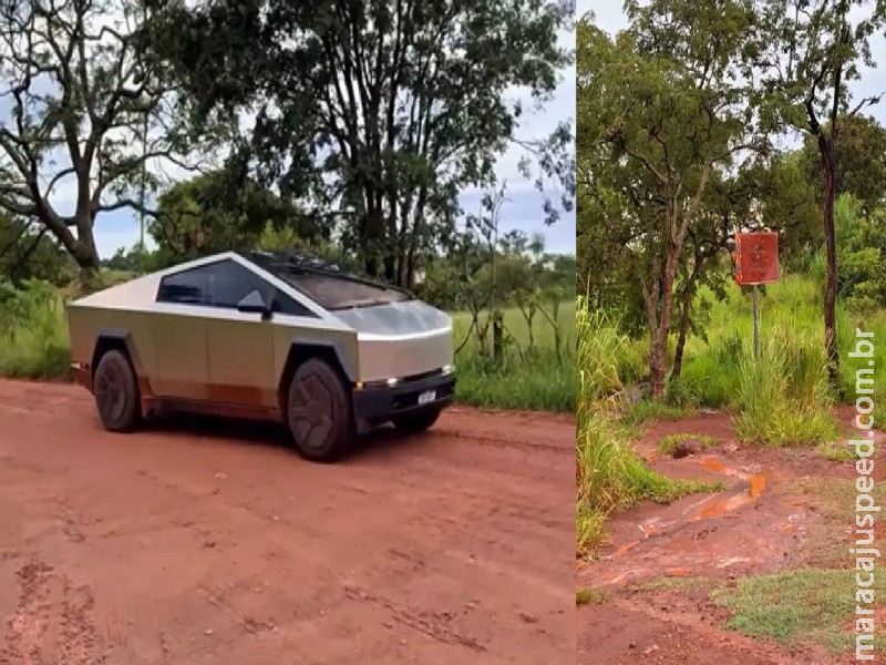 Cybertruck de ‘Elon Musk’ dá rolê no Inferninho e deixa visitantes pasmos: ‘Tá de brincadeira’ Cybertruck de ‘Elon Musk’ dá rolê no Inferninho e deixa visitantes pasmos: ‘Tá de brincadeira’