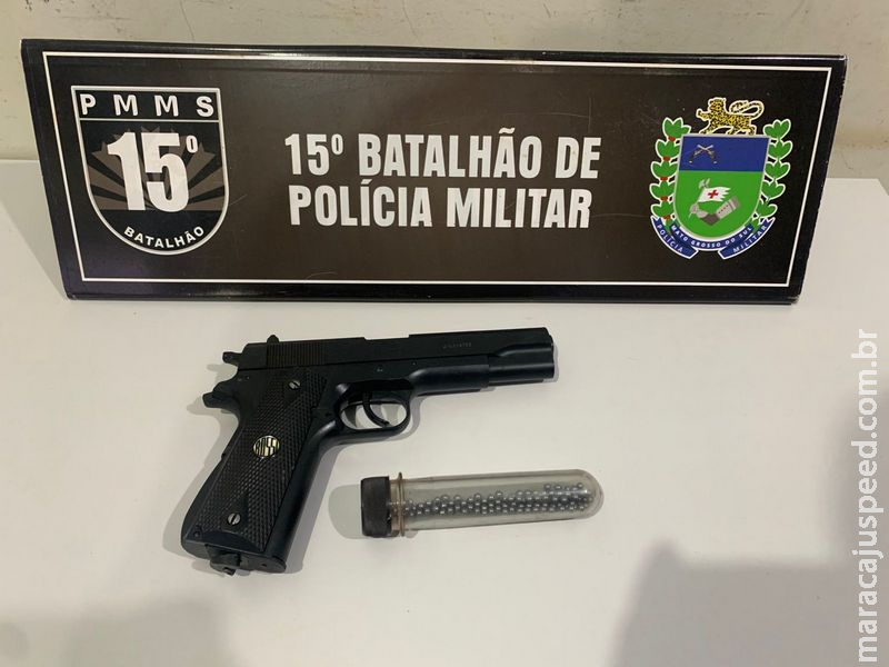 Discussão por cone termina com homem preso por ameaça e resistência em Maracaju Discussão por cone termina com homem preso por ameaça e resistência em Maracaju