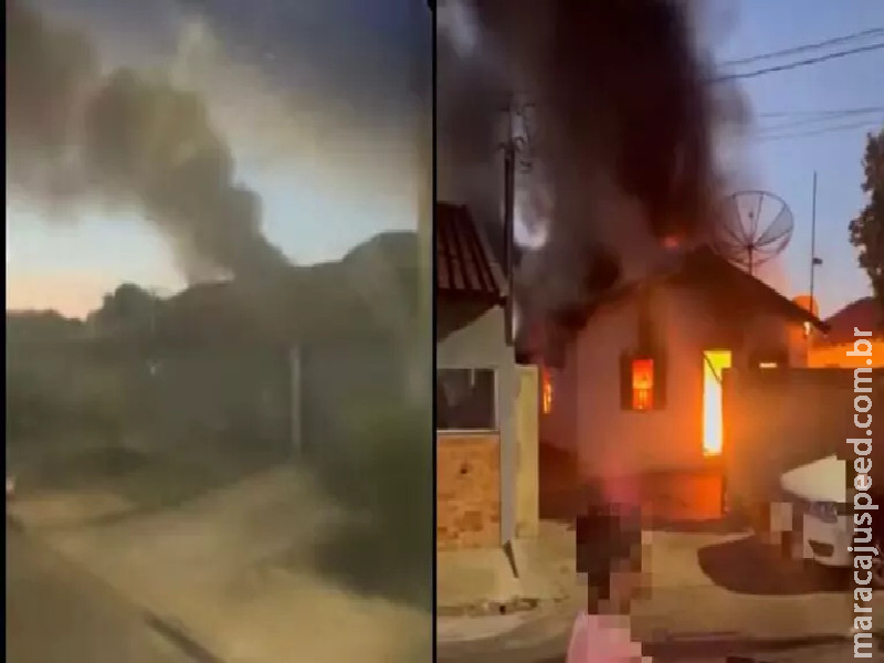 Incêndio destrói casa em Aquidauana
