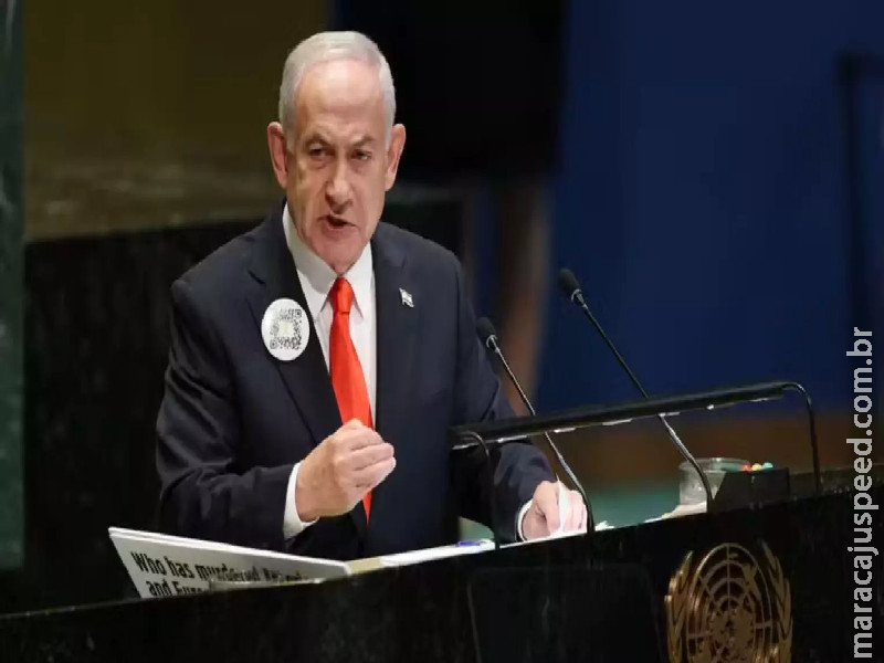 Na Assembleia-Geral da ONU, Netanyahu fala sobre guerra em Gaza e Estado Palestino Na Assembleia-Geral da ONU, Netanyahu fala sobre guerra em Gaza e Estado Palestino