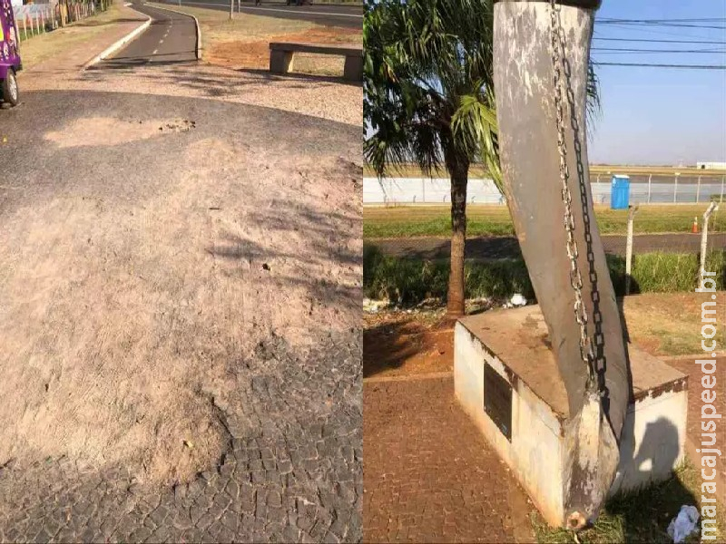 Prefeitura programa manutenção da Orla do Aeroporto após reclamação de abandono