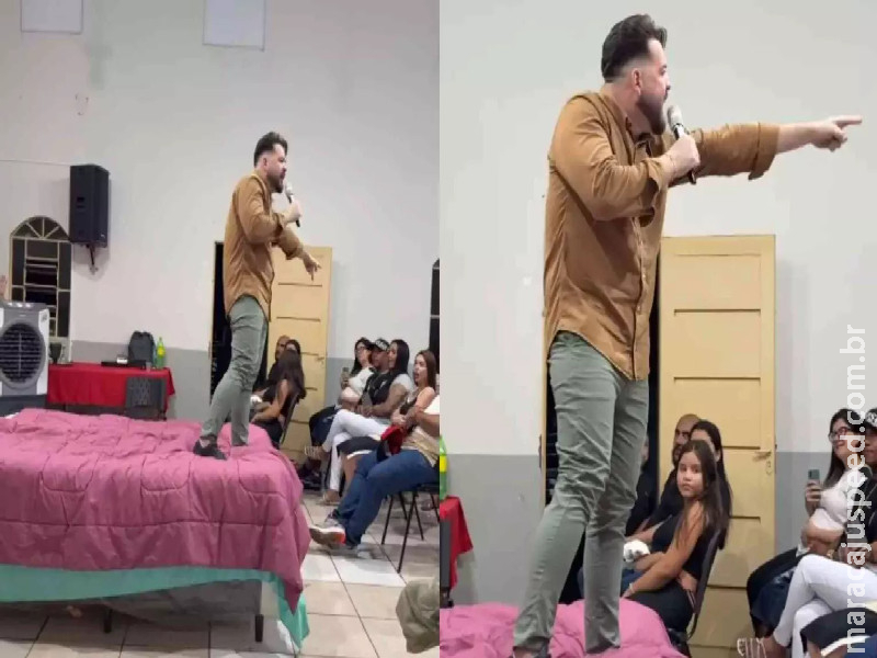 ‘Pega e anda’: Entenda por que pastor usou cama durante culto em Campo Grande ‘Pega e anda’: Entenda por que pastor usou cama durante culto em Campo Grande