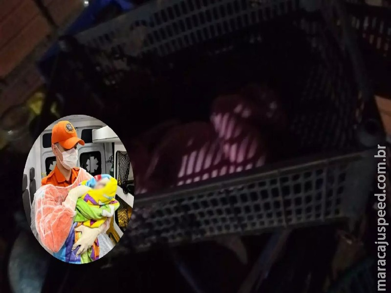 Recém-nascido abandonado em caixa de frutas deve ser levado para abrigo em Aquidauana
