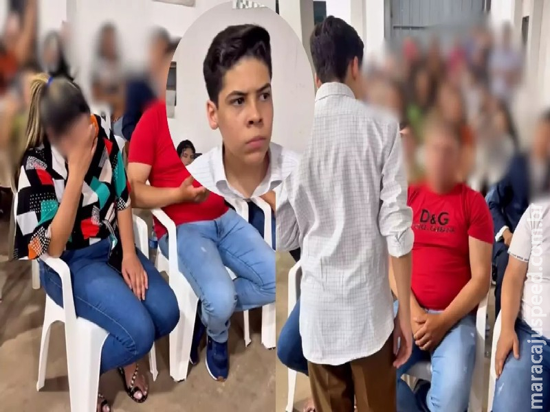 VÍDEO: Após caguetar ‘Cléber’, pastor mirim faz casal de Ponta Porã chorar com ‘revelação’ VÍDEO: Após caguetar ‘Cléber’, pastor mirim faz casal de Ponta Porã chorar com ‘revelação’