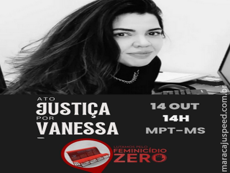 Ato #JustiçaPorVanessaRicarte marca instalação do Banco Vermelho na sede do MPT-MS Ato #JustiçaPorVanessaRicarte marca instalação do Banco Vermelho na sede do MPT-MS