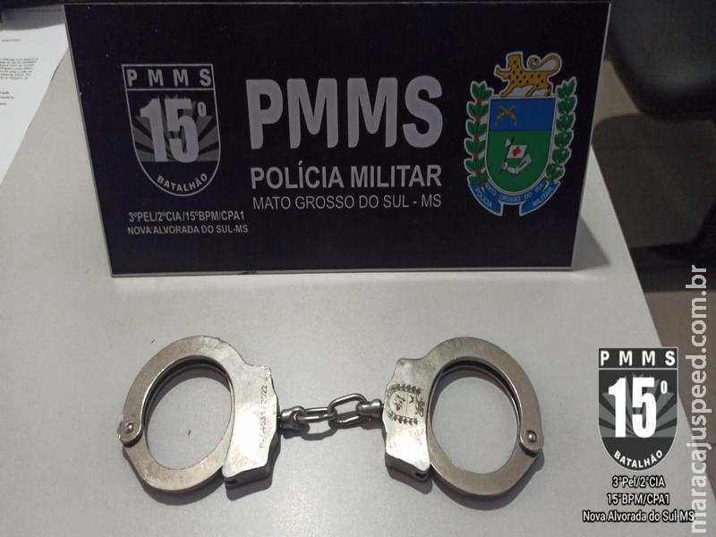 Com ajuda da população, Polícia Militar prende foragido por tráfico que planejava fugir de Nova Alvorada do Sul Com ajuda da população, Polícia Militar prende foragido por tráfico que planejava fugir de Nova Alvorada do Sul