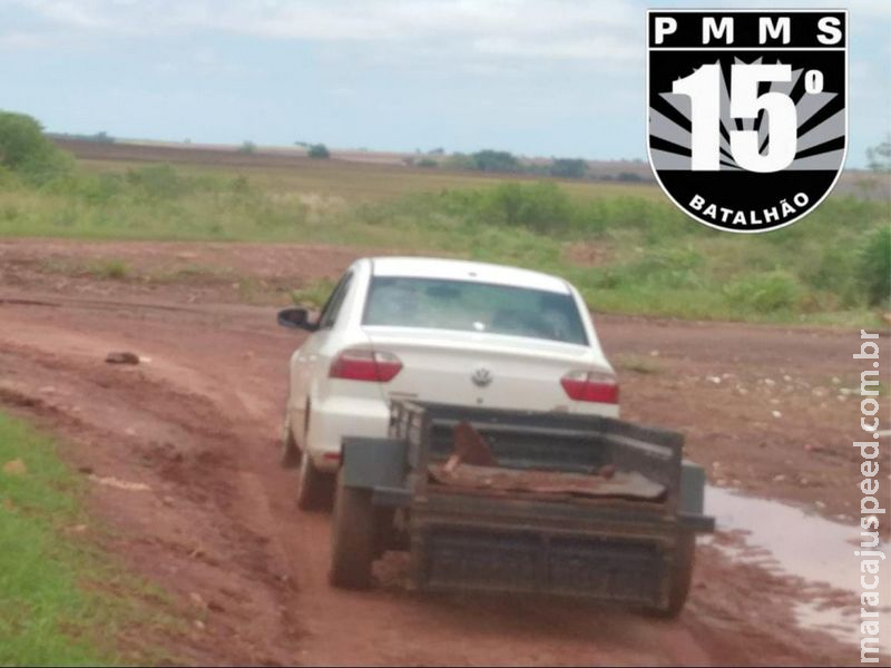 Homem é flagrado pela Polícia Militar por crime ambiental em Nova Alvorada do Sul