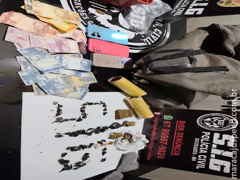 Polícia fecha ‘boca de fumo’ em conveniência de Dourados e prende mãe e filho por tráfico