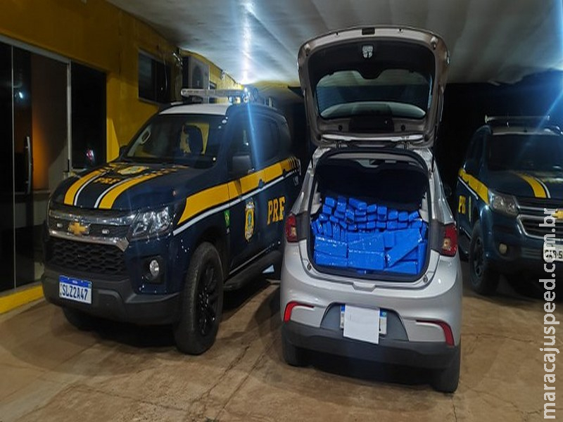 PRF apreende 318 Kg de maconha e recupera veículo em Água Clara (MS) PRF apreende 318 Kg de maconha e recupera veículo em Água Clara (MS)