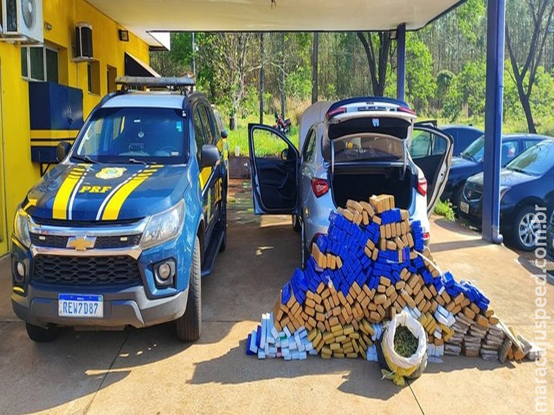 PRF apreende 340 kg de maconha e recupera veículo clonado em Três Lagoas (MS) PRF apreende 340 kg de maconha e recupera veículo clonado em Três Lagoas (MS)