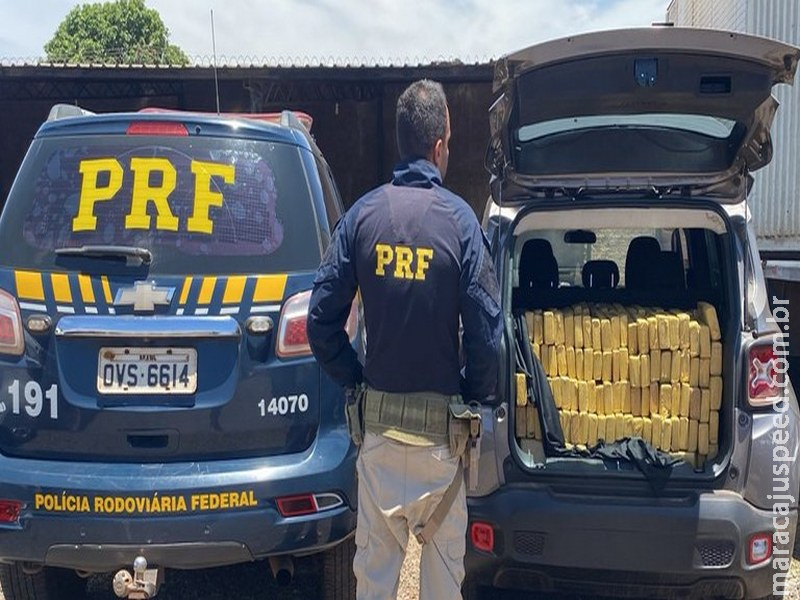 PRF apreende 546 Kg de maconha e recupera veículo em Campo Grande (MS) PRF apreende 546 Kg de maconha e recupera veículo em Campo Grande (MS)