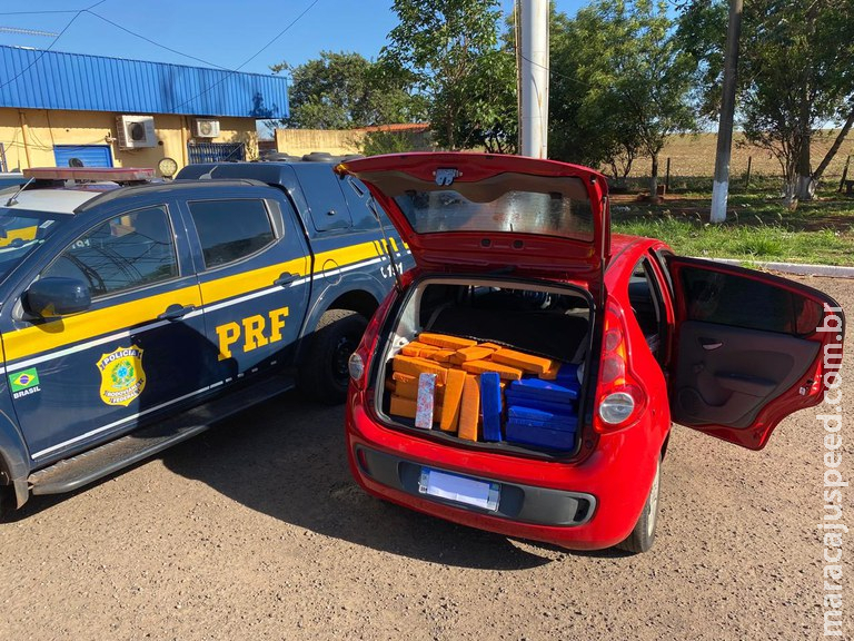 PRF apreende 589 Kg de maconha em Nova Alvorada do Sul (MS)