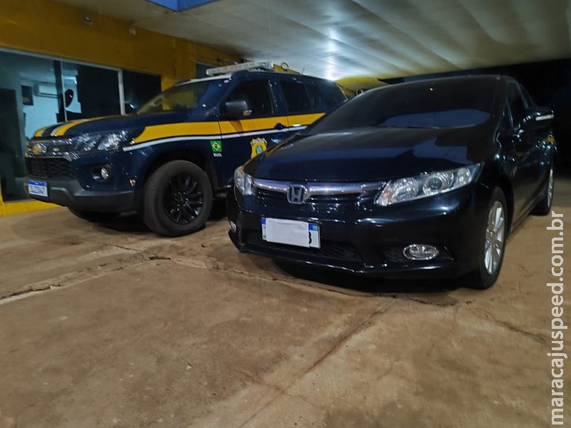 PRF recupera veículo em Água Clara (MS) PRF recupera veículo em Água Clara (MS)