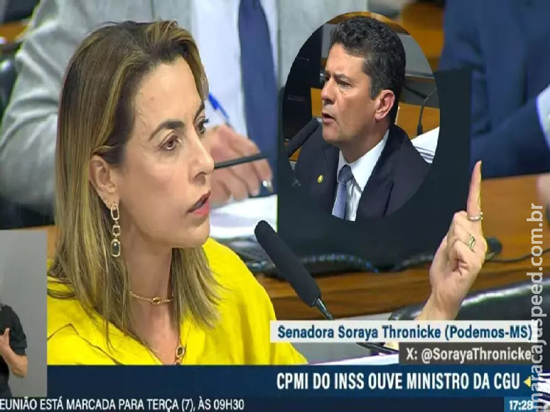Soraya mostra vídeo de Bolsonaro e Moro na CPMI do INSS e senador rebate