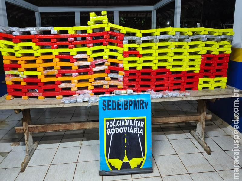 BPMRv apreende mais de 300 kg de maconha em veículo paraguaio durante fiscalização em Campo Grande