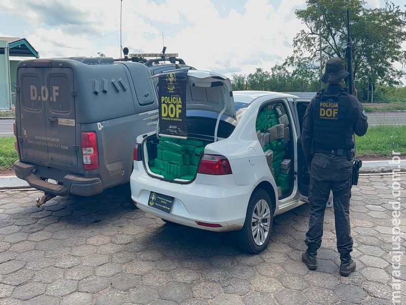 DOF prende dupla com mais de 620 quilos de drogas que seriam entregues em São Paulo