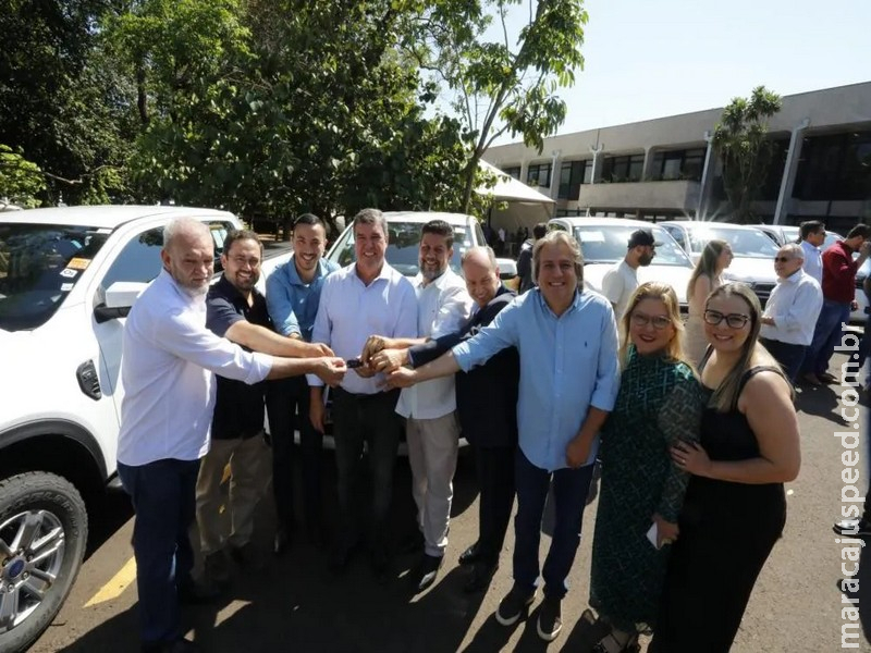 Estado entrega 14 caminhonetes a municípios e reforça combate às endemias em Mato Grosso do Sul