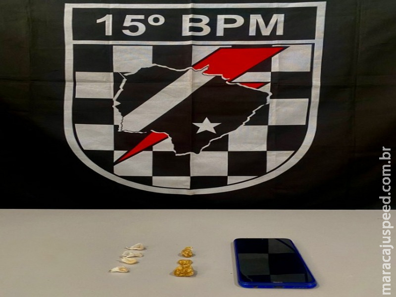 Jovem reincidente no tráfico é preso pela Força Tática em Maracaju