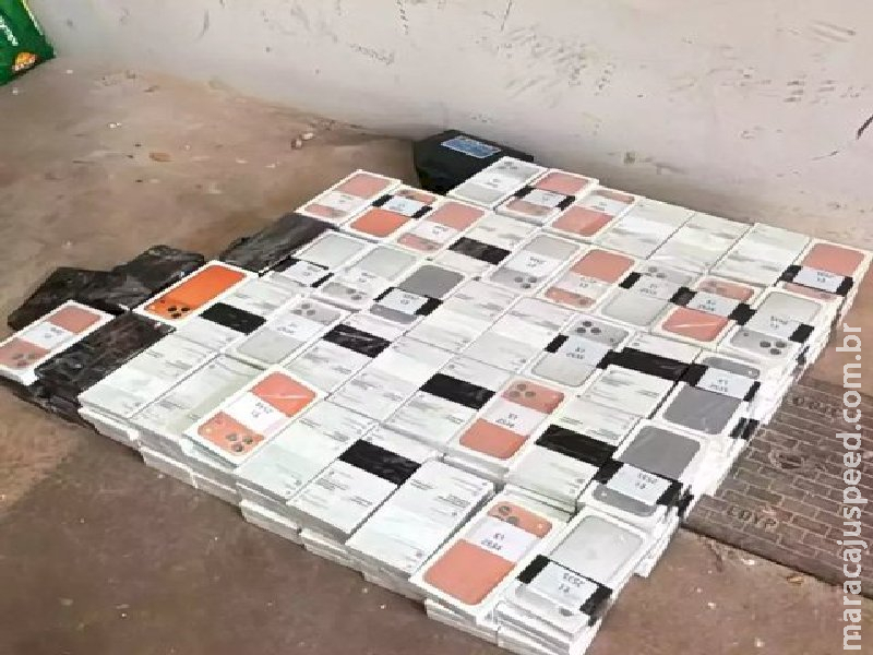 Mulher é presa com 226 iPhones sem nota em fundo falso de Jeep em Dourados 