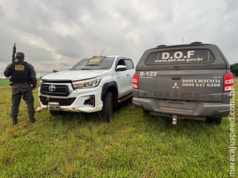 Paraguaios são presos pelo DOF com caminhonete roubada no Paraná