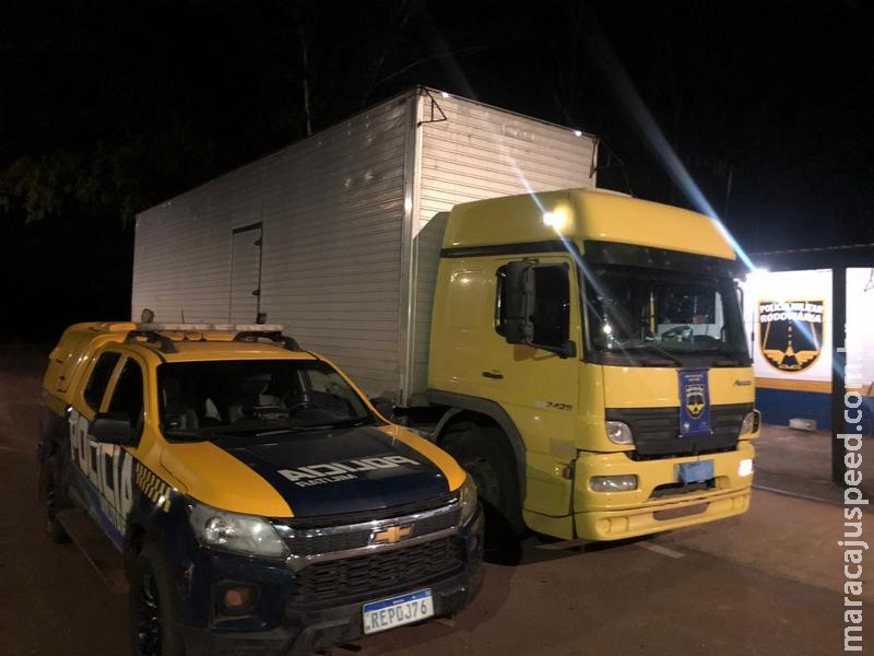 PMRv recupera caminhão roubado em Ponta Porã, mas motorista original segue desaparecido