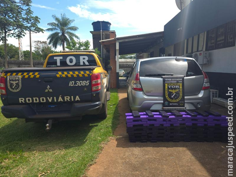 Polícia Rodoviária apreende mais de 100 kg de maconha que seriam levados para São Paulo