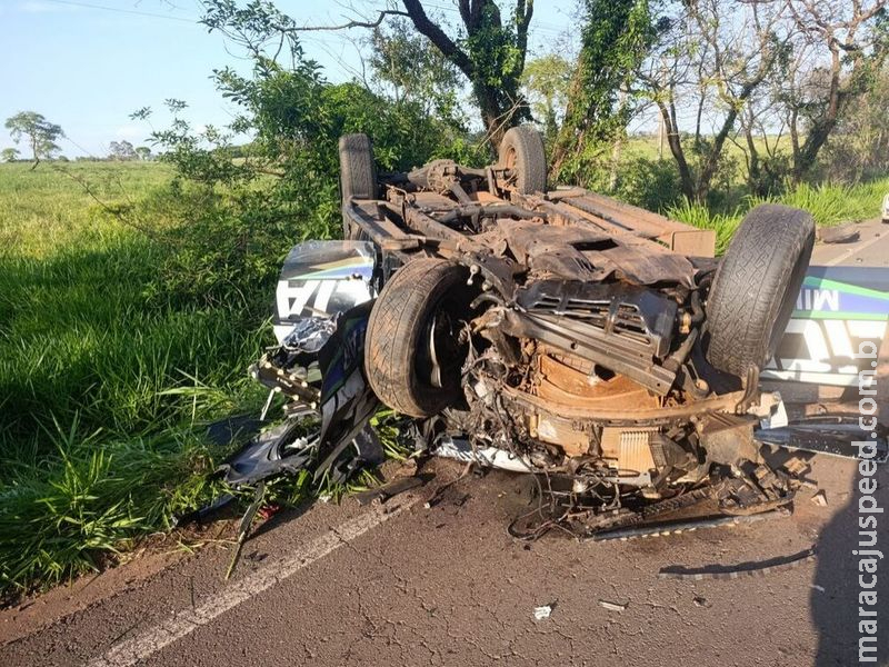 Policial morre em capotamento na MS-295 entre Iguatemi e Eldorado
