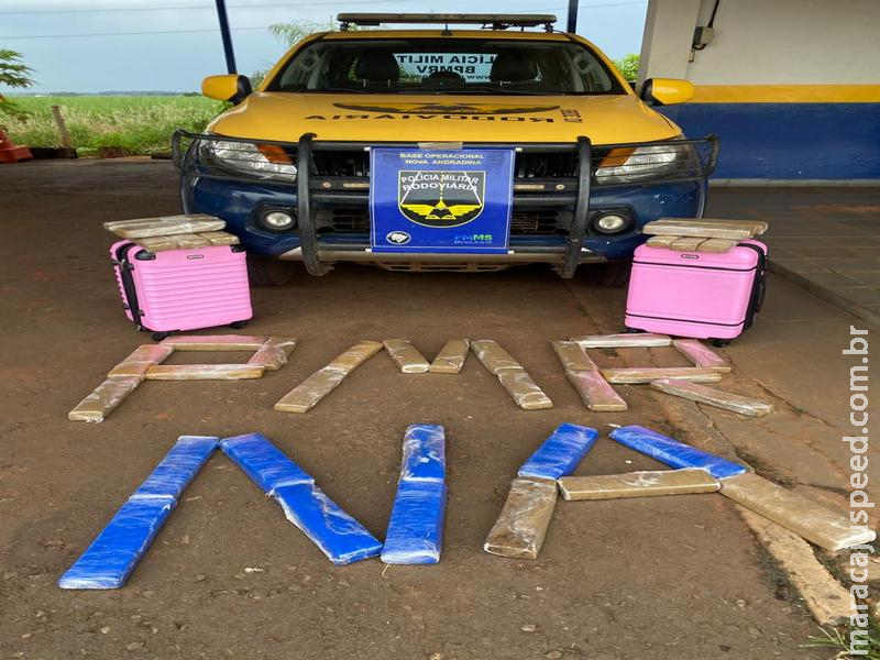Quase 33 Kg de maconha são apreendidos em ônibus interestadual pelo BPMRv