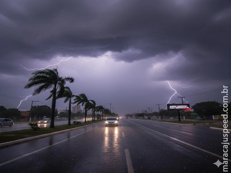 Alerta Vermelho de Tempestade é Emitido para o Extremo Sul de MS