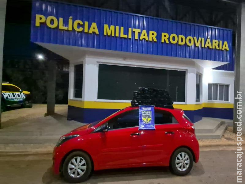 BPMRv apreende cerca de 100 kg de maconha durante fiscalização na MS-306