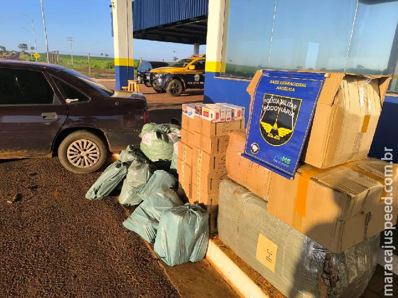 BPMRv apreende perfumes, brinquedos e cigarros contrabandeados durante fiscalização na MS-145