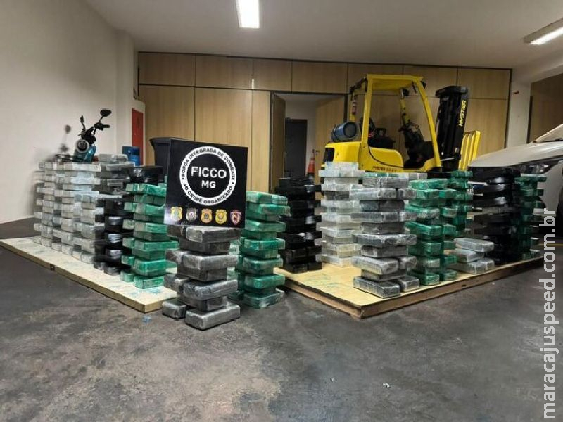 Cocaína que saiu de MS escondida em carga de minério é apreendida em Minas Gerais