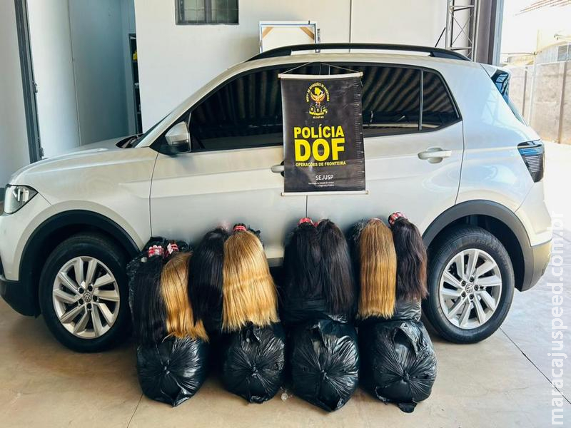 DOF apreende 257 quilos de cabelo humano avaliados em mais de R$ 2,5 milhões