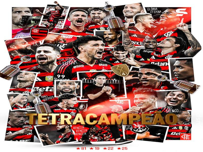 Flamengo vence o Palmeiras na final e se torna o primeiro tetracampeão brasileiro da Libertadores
