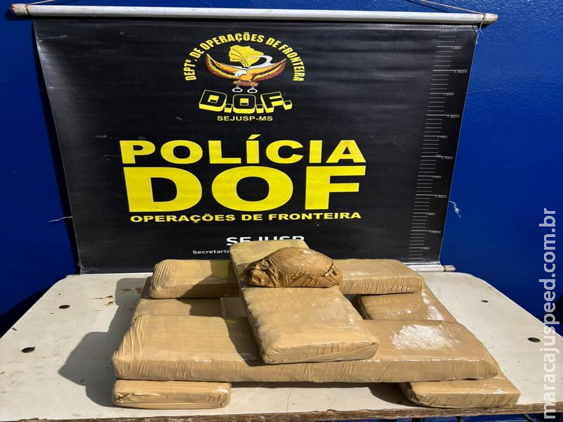 Foragido da Justiça é recapturado pelo DOF com droga que seria levada para aldeia indígena