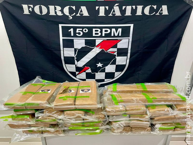 Força Tática apreende mais de 70 kg de maconha em ônibus intermunicipal no Terminal Rodoviário de Maracaju