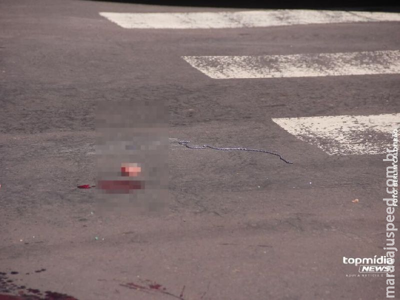 Idoso teve língua dilacerada em acidente na Brilhante; motociclista não possuía CNH  