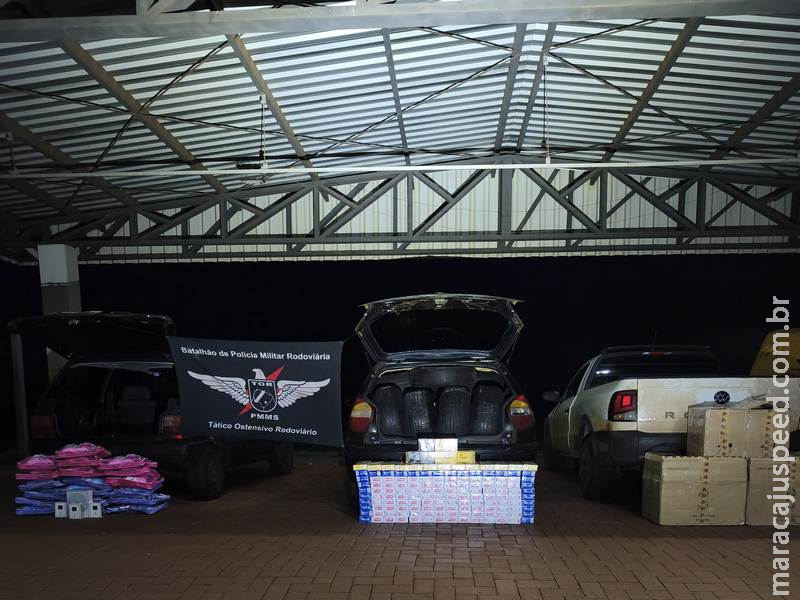 Maracaju: BPMRv/TOR apreende perfumes, cigarros e patinetes em tripla ação que soma R$ 164 mil em prejuízo ao crime