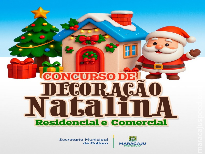 Maracaju lança concurso de decoração natalina com premiação em descontos no IPTU