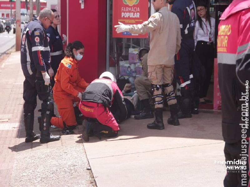 Motociclista de aplicativo e passageiro ficam feridos em batida entre motos na Zahran  
