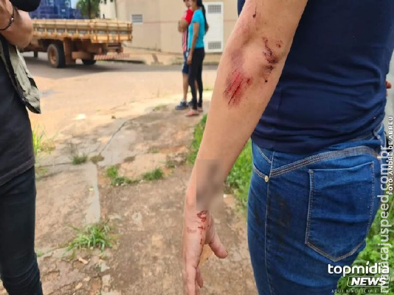 Mulher leva socos e tapas do filho durante briga de família em Rio Brilhante  