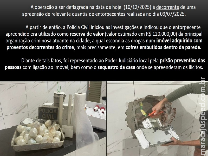 Operação Casa Bomba II: Polícia Civil prende líderes e sequestra imóvel de alto valor de facção em Maracaju